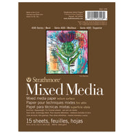 STRATHMORE 400 Mixed Media Block 300 g/m² 15 x 20 cm - 15 Blatt