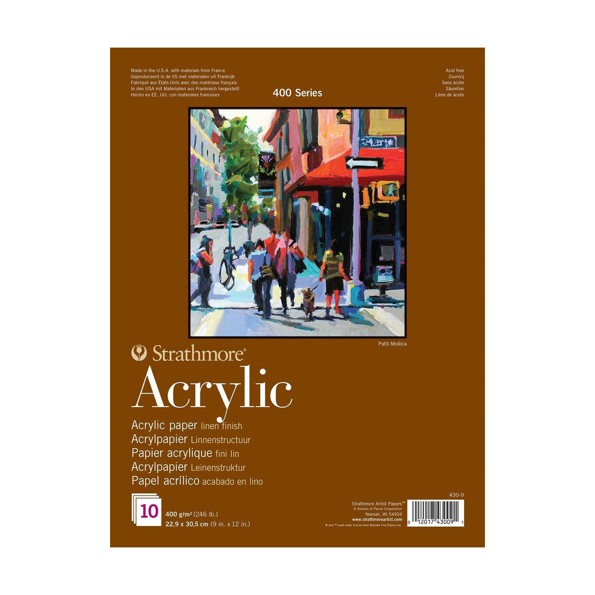 STRATHMORE Acrylblock 400 400 g/m2 23 x 31 cm - 10 Blatt