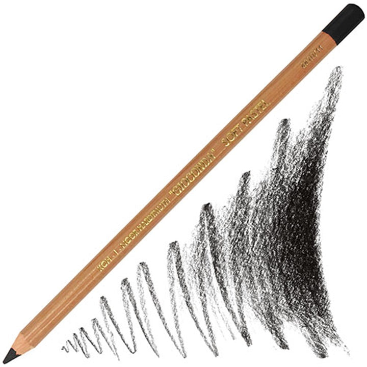 KOH-I-NOOR Gioconda Pastellstift | verschiedene Farbtöne | Elfenbeinschwarz