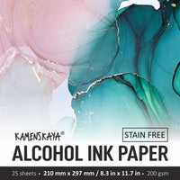 Synthetikpapier-Set für Alkohol-Tinten von KAMENSKAYA | ARTMIE
