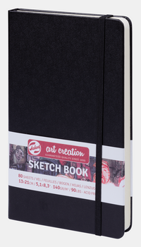 Skizzenbuch ROYAL TALENS Art Creation Black 13 x 21 cm, 140 g, 90 Blatt, Hardcover