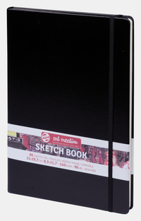 Skizzenbuch Talens Art Creation Black 21 x 30 cm, 140 g/m2, 90 Blatt, Hardcover