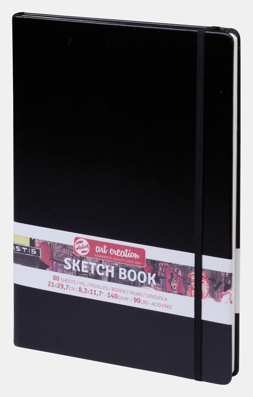 Skizzenbuch Talens Art Creation Black 21 x 30 cm, 140 g/m2, 90 Blatt, Hardcover