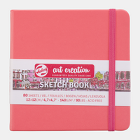 Talens Art Creation Skizzenbuch Coral 12 x 12 cm, 140 g, 80 Blatt, Hardcover