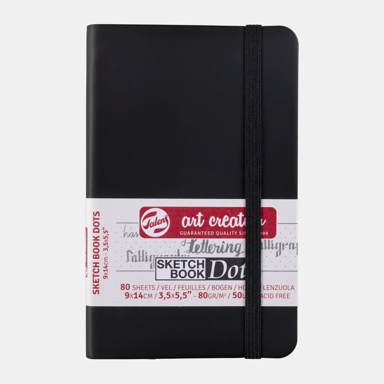 Skizzenbuch ROYAL TALENS Talens Art Creation DOT Black 9 x 14 cm, 80 Blatt