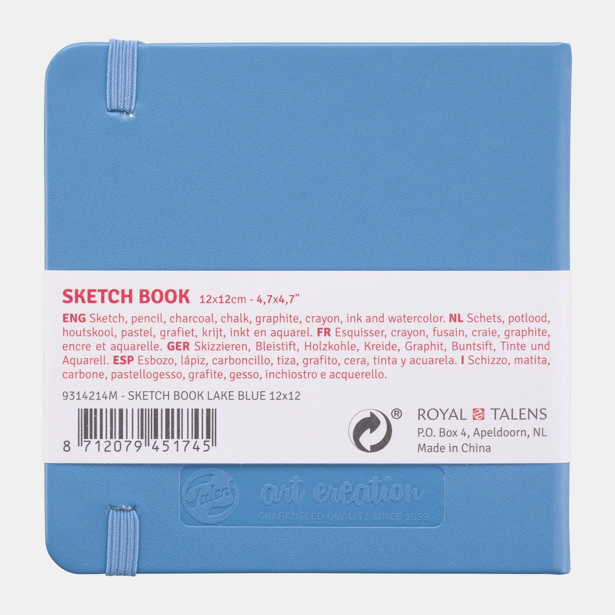 Skizzenbuch Talens Art Creation Light Blue 12 x 12 cm, 140 g, 80 Blatt