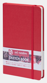 Skizzenbuch Talens Art Creation Red 13 x 21 cm, 140 g, 80 Blatt, Hardcover