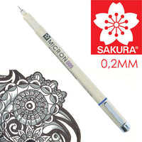 SAKURA Pigma Micron Fineliner BLACK | verschiedene Strichstärken | 005 - 0.2 mm