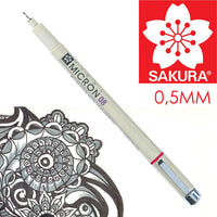 SAKURA Pigma Micron Fineliner BLACK | verschiedene Strichstärken | 08 - 0.5 mm