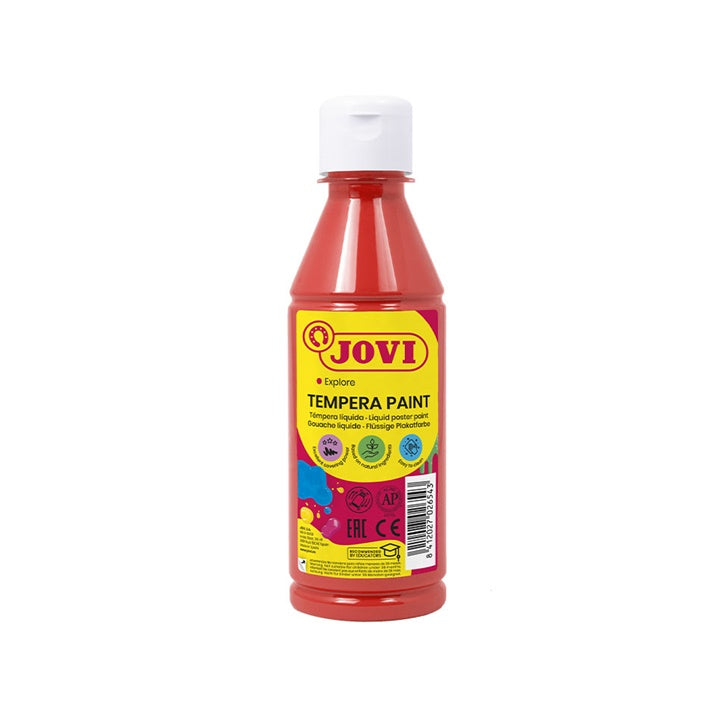Flüssige JOVI Temperafarbe 500 ml | verschiedene Farbtöne | Rot