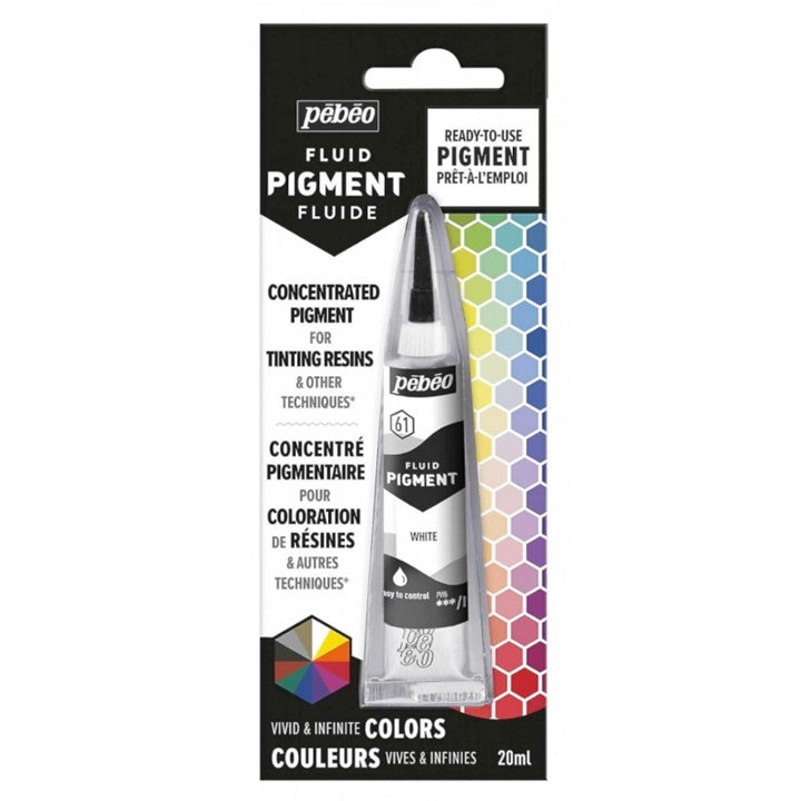 Pebeo Flüssigpigment 20 ml | verschiedene Farbtöne | weiß
