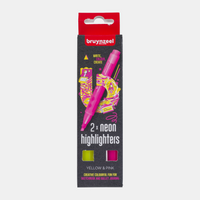 Textmarker Bruynzeel / 2er Set – Gelb und Rosa