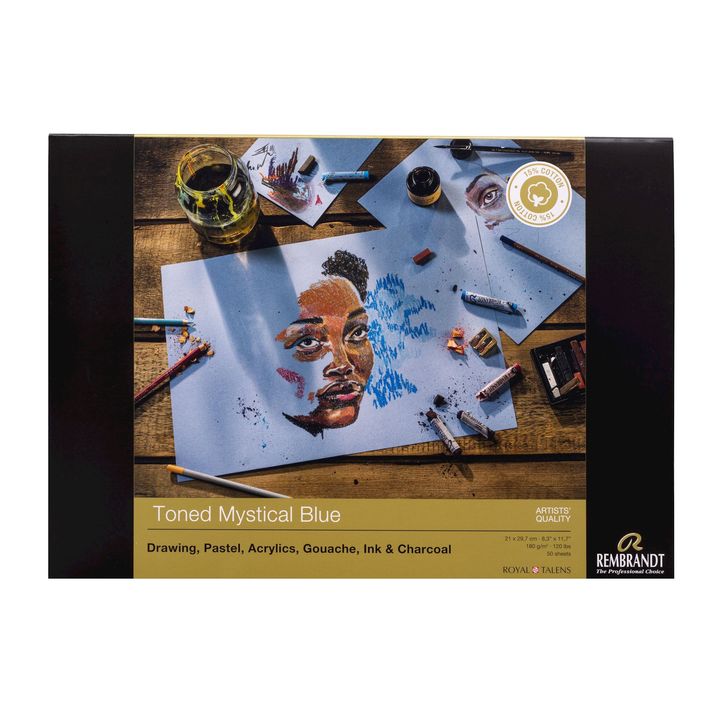Rembrandt Mystical Blue getöntes Papier | verschiedene Formate