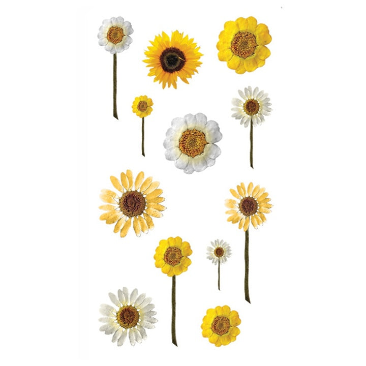 Transparente PVC-Sticker mit Blumenmotiven für Scrapbooking | ARTMIE