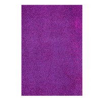 Selbstklebende Glitzer-Moosgummi-Platte EVA 20x30 cm – 16471 Purpur
