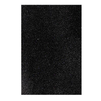 Selbstklebende Glitzer-Moosgummi-Platte EVA 20x30 cm – 16474 schwarz