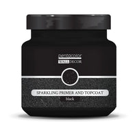 Glitzernde Wall Decor Grundierung und Effektfarbe Pentart Schwarz | verschiedene Größen | 1000 ml