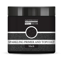 Glitzernde Wall Decor Grundierung und Effektfarbe Pentart Schwarz | verschiedene Größen | 500 ml