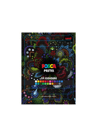 Posca KPA-100 24C Wachspastelle, Set, Farbmix