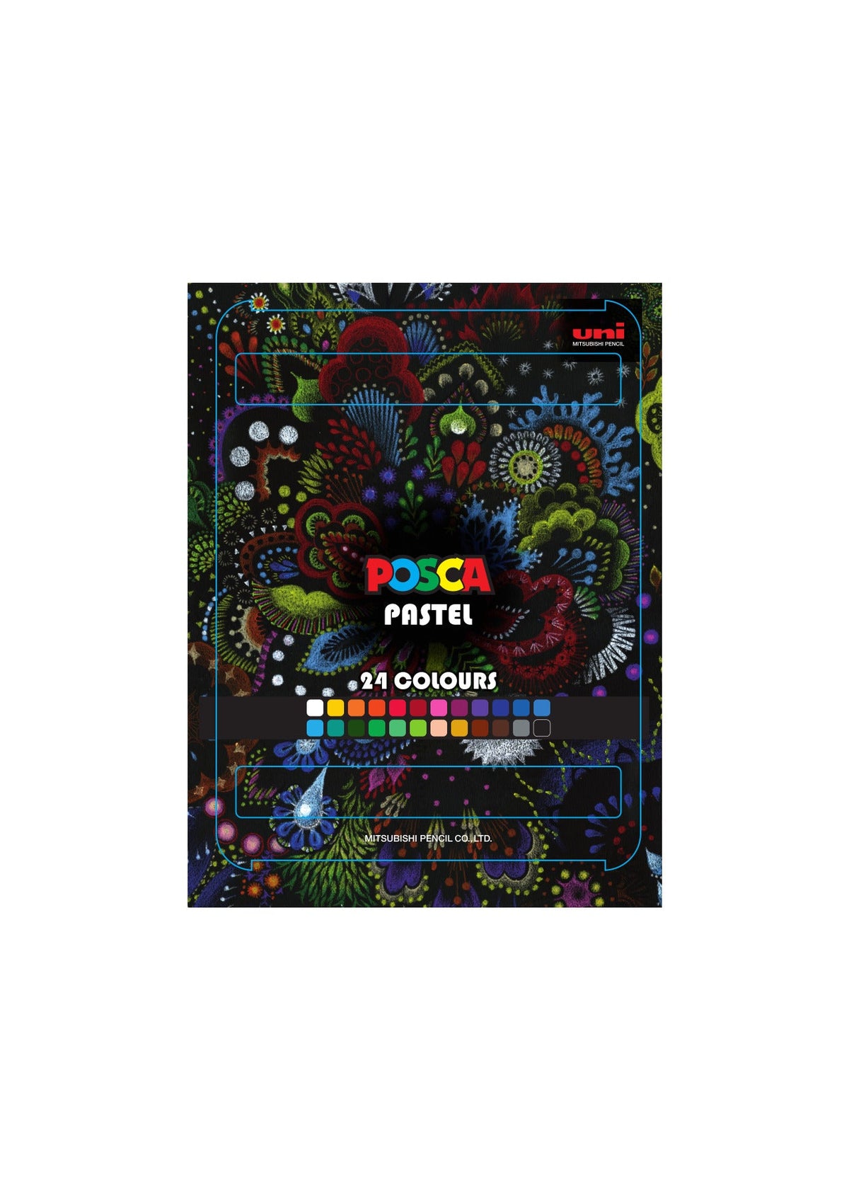 Posca KPA-100 24C Wachspastelle, Set, Farbmix