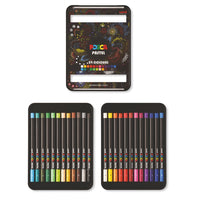 Posca KPA-100 24C Wachspastelle, Set, Farbmix