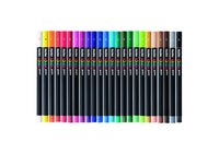 Posca KPA-100 24C Wachspastelle, Set, Farbmix