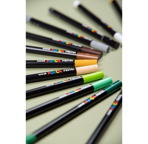 Posca KPA-100 24C Wachspastelle, Set, Farbmix