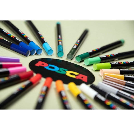 Posca KPA-100 24C Wachspastelle, Set, Farbmix