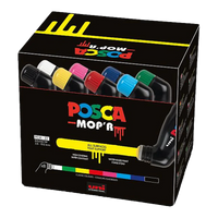 Posca PCM-22 8C MOP´R Marker-Set, 3 – 19 mm, Farbmix (8 Stk.)