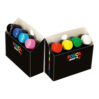 Posca PCM-22 8C MOP´R Marker-Set, 3 – 19 mm, Farbmix (8 Stk.)