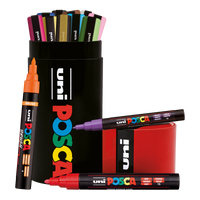 Posca Kombi-Markerset in der Metalldose – 13-tlg. (PC-3M, PC-5M, PC-5BR)