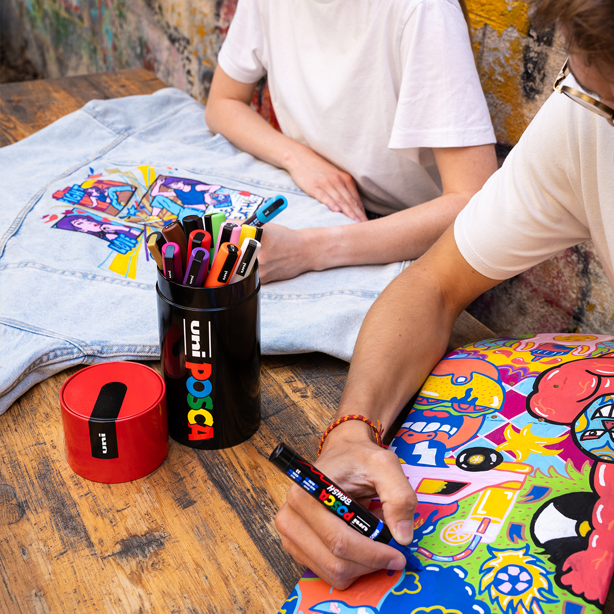 Posca Kombi-Markerset in der Metalldose – 13-tlg. (PC-3M, PC-5M, PC-5BR)
