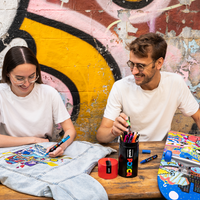 Posca Kombi-Markerset in der Metalldose – 13-tlg. (PC-3M, PC-5M, PC-5BR)
