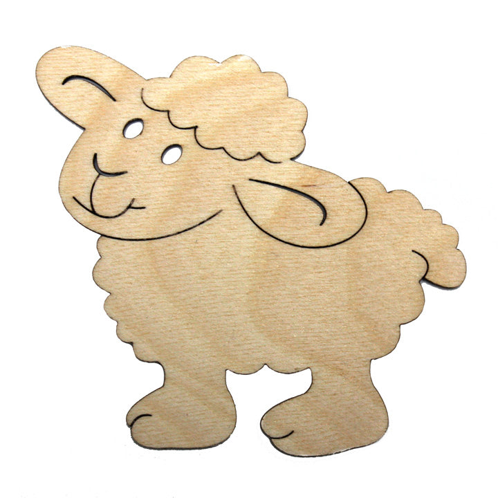 Untersetzer aus Holz mit Schafmotiv — Bild 1