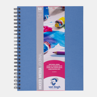 ROYAL TALENS Van Gogh Mix Media Block 160 g/m² 50 Blatt A5 kopfgeleimt