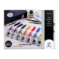 ROYAL TALENS Van Gogh Ölfarben Starter-Set Box XL 12 x 40 ml + Zubehör