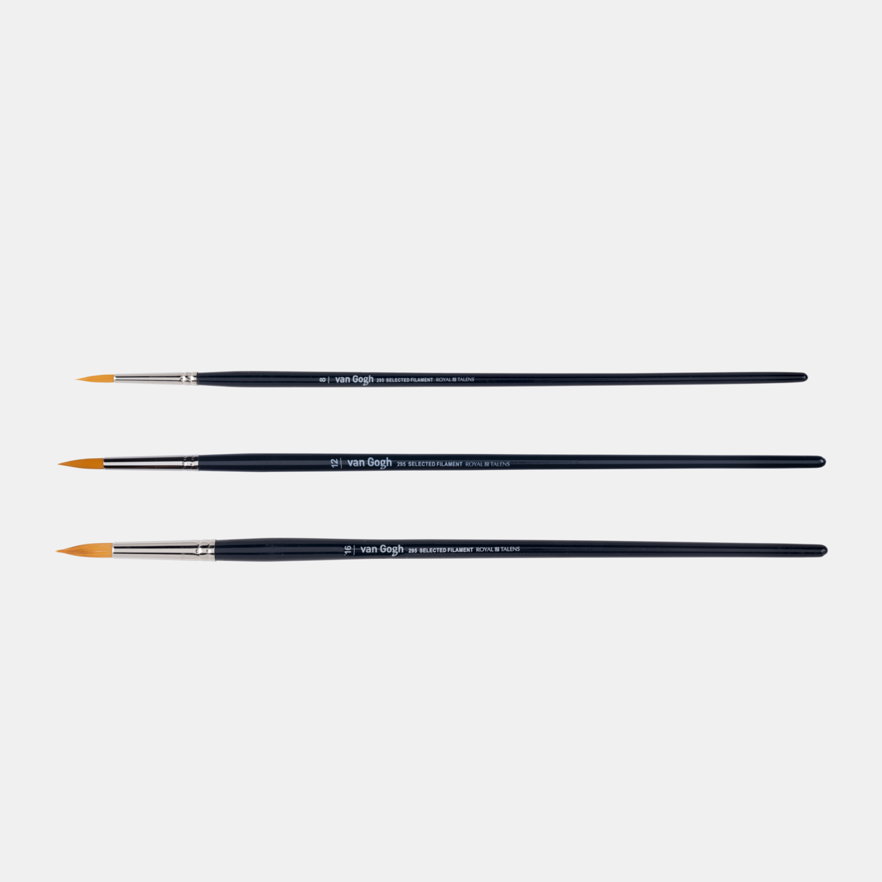 ROYAL TALENS Van Gogh Serie 295 Pinselset für Öl und Acryl, Größen 8, 12, 16