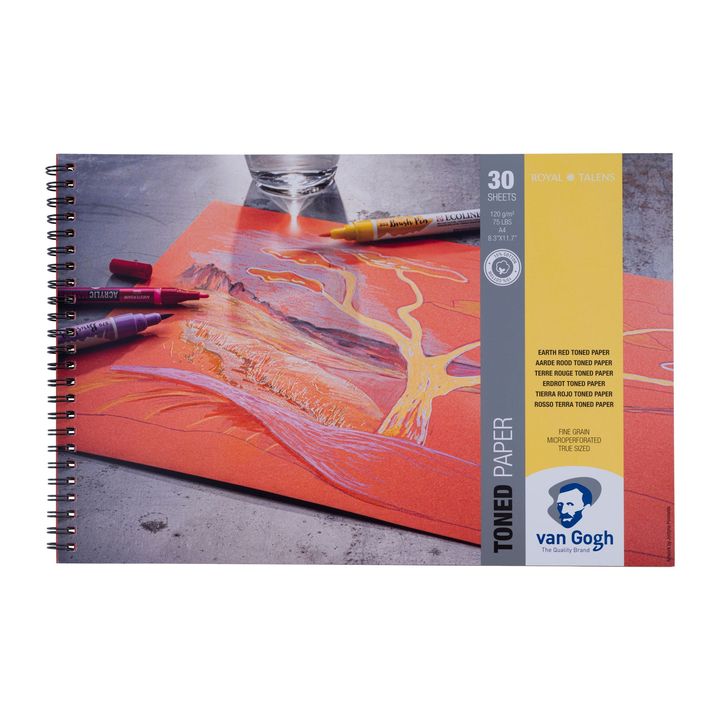Van Gogh Toned Paper Earth Red Zeichenblock | ARTMIE
