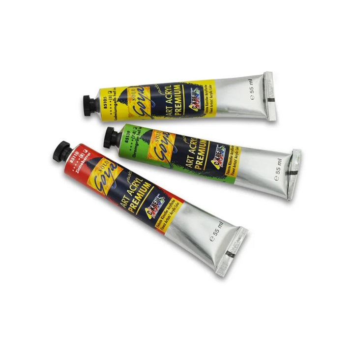 SOLO GOYA Premium Acrylfarbe 55 ml – echtes Hellgelb