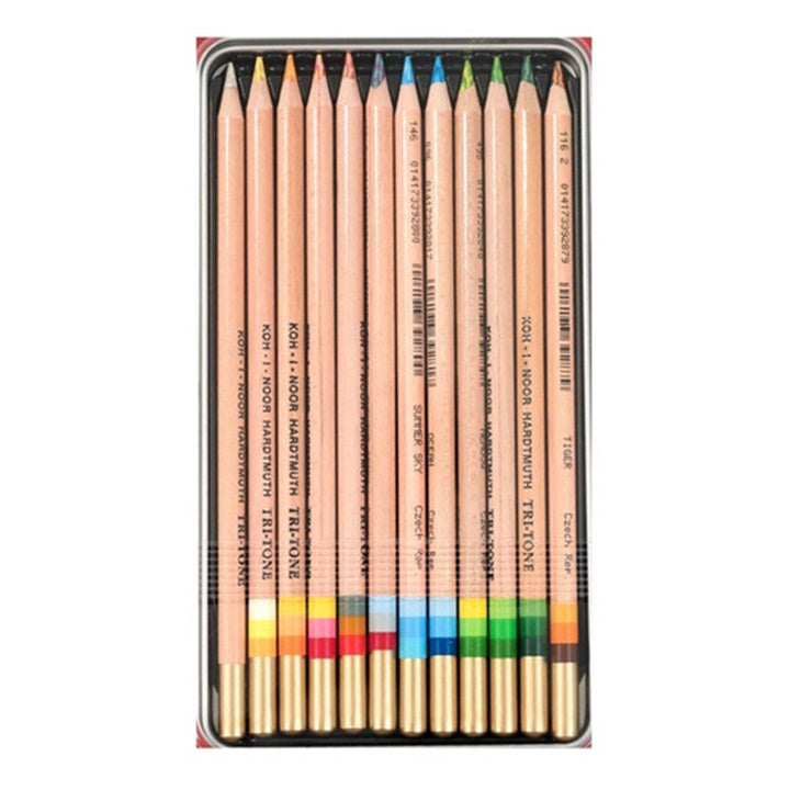TRI-TONE Mehrfarbige Buntstifte von KOH-I-NOOR | verschiedene Sets | 12 ks