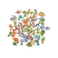 Bunte Vinyl-Sticker mit Dinosaurier-Motiven im 50er Set | ARTMIE