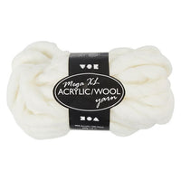 Massive Häkelwolle 300 g – verschiedene Farbtöne | weiß