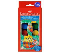 Set aus 12 Wasserfarben mit 24 mm Durchmesser | ARTMIE