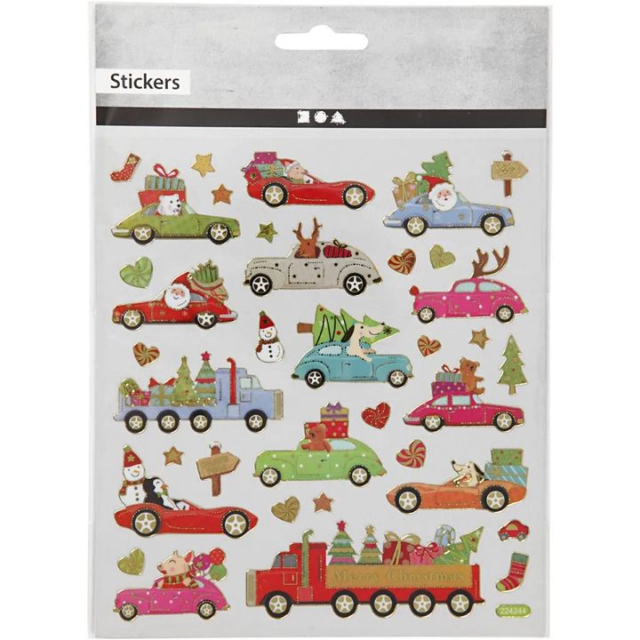 Weihnachts-Sticker-Set mit 34 Motiven für kreative Bastelprojekte | ARTMIE