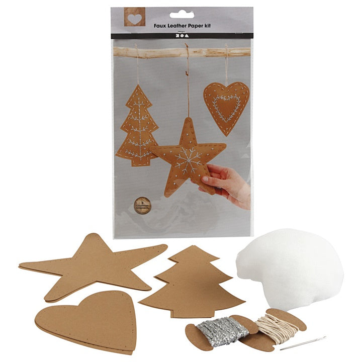 Weihnachtsornamente aus Lederpapier zum Basteln | ARTMIE