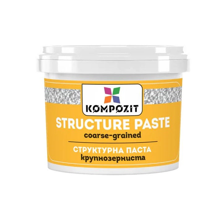 Weiße grobkörnige Strukturpaste von Kompozit für 3D-Effekte | ARTMIE