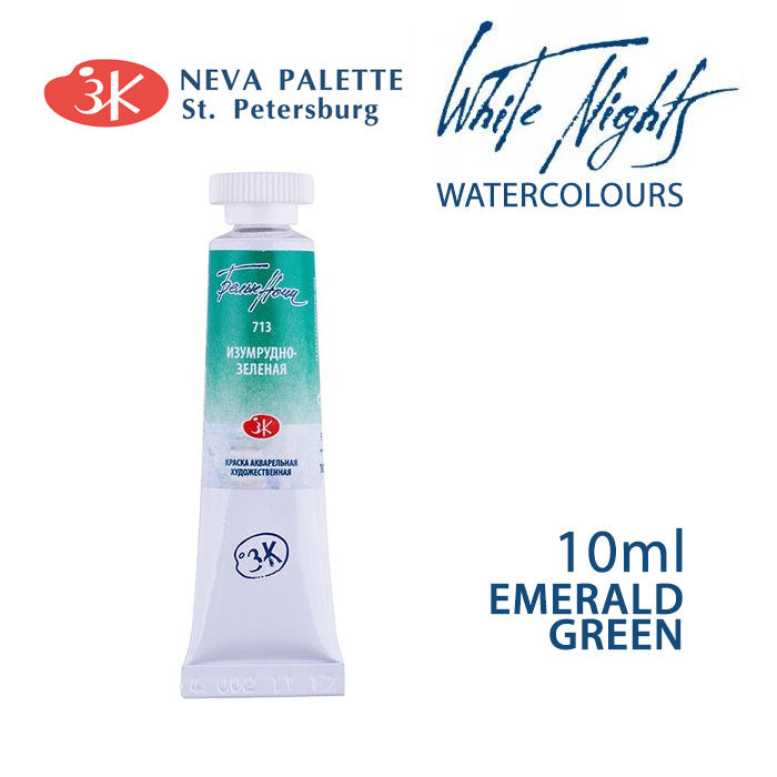 White Nights Aquarellfarbe 10 ml | verschiedene Farbtöne - Smaragdgrün