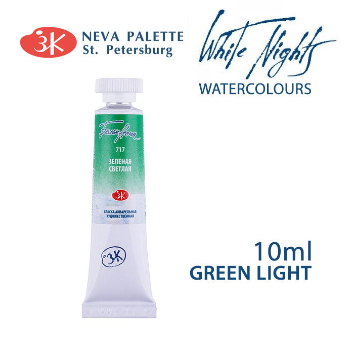 White Nights Aquarellfarbe 10 ml | verschiedene Farbtöne - Grün hell