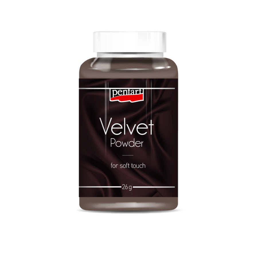 Samt-Pulver | verschiedene Farben | Dunkelbraun 18 g