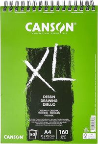 Zeichenblock Canson XL Dessin A4 160 g/m² 50 Blatt Spiralbindung
